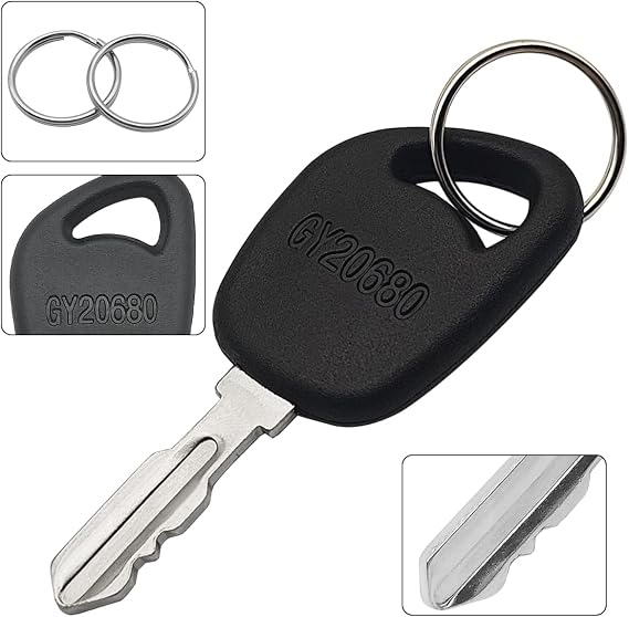 6 Pack Lawn Mower Ignition Keys GY20680 LVA17264 Compatible for Jo-hn Dee-re, Equipment Keys Replacement for 100 LA LT SST X Series 1026R L100 L108 L111 L118 L130 LA125 LT155 D110