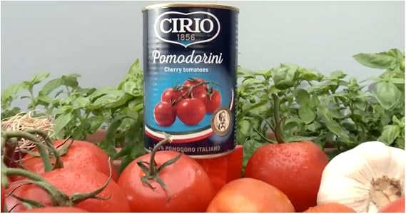 CIRIO Pomodorini, Whole Cherry Tomatoes, Italian, Canned, Tinned, 400g (Pack of 1)