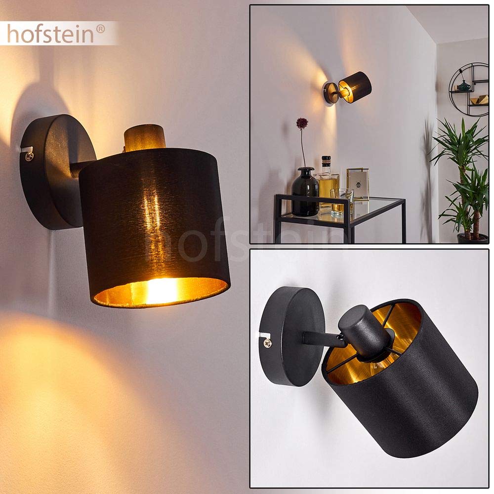 Wandlamp industrieel verstelbare arm zwart