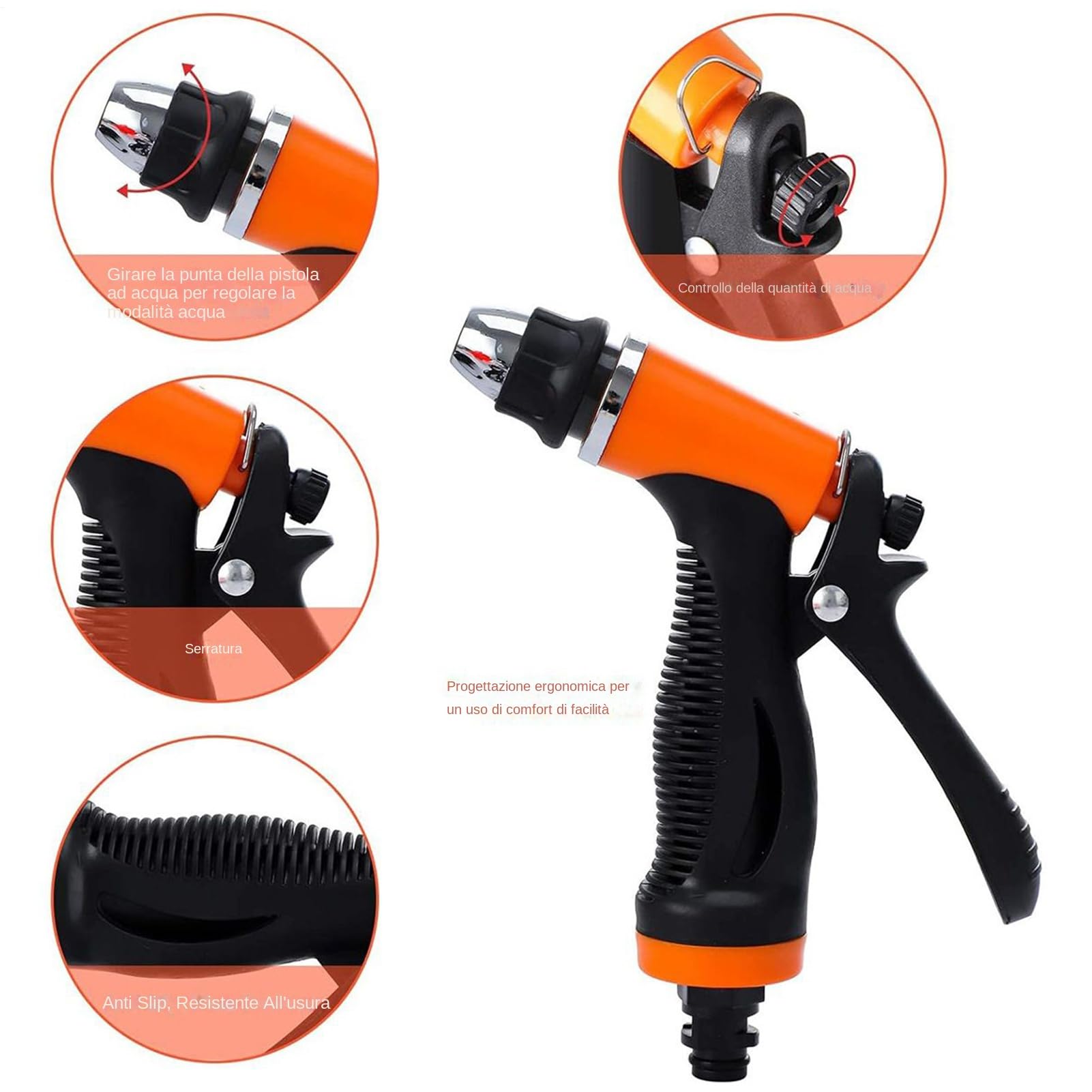 Lavapressione Portatile per Auto Pulitrice Auto Portatile Potente | Macchina Per Pulizia Silenziosa Per Manutenzione Veicoli Con Arresto Automatico per Barche, Pavimenti, Recinzioni, Terrazze,