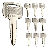 Vista 17 de Juego de 3 llaves de encendido Set Master de excavadora, juego de llaves de equipo pesado/construcción. Compare con la llave Volvo de excavadora