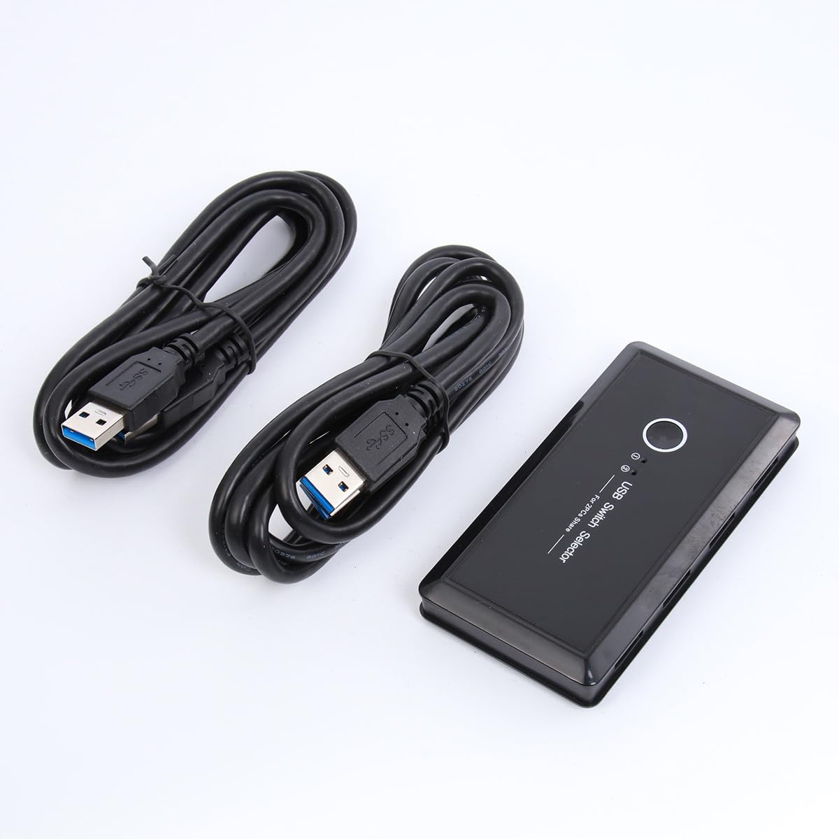 SHINEOFI USB 3.0 wahlschalter 2 Ports Automatischer Umschalter Fürpc Drucker Scanner Freigabe Schwarz