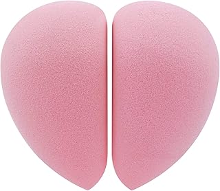 BEAKEY 2 Pcs Makeup Sponge Set, Foundation Blending Beauty Sponge, Flawless for Liquid, Cream, Foundation & Powder, Vertic...
