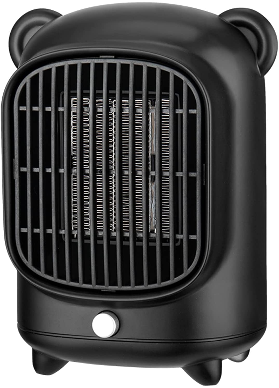 Space Heaters الكرتون مصغرة سخان سطح مكتب سخان مروحة المنزلية سخان كهربائي المحمولة سخان الفضاء الكهربائية Office Heater (Color : Black)