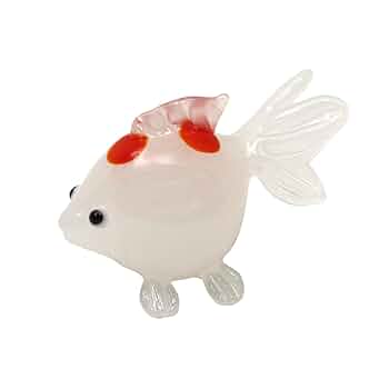 ガラス   置物 Amazon.co.jp: フォーカート 置物 白 全長2.5cm かわいい手作り