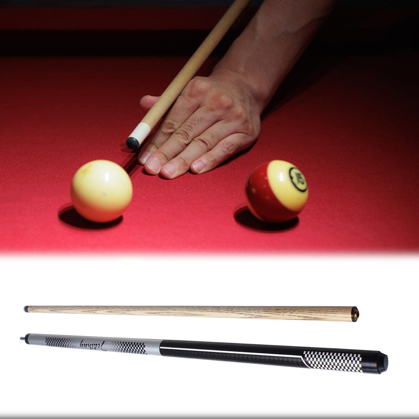 Qianly Queue de Billard en Bois, Queue de Casse, Queue de Billard Professionnelle en Deux Parties Segmentées, Queue de Billard économique.