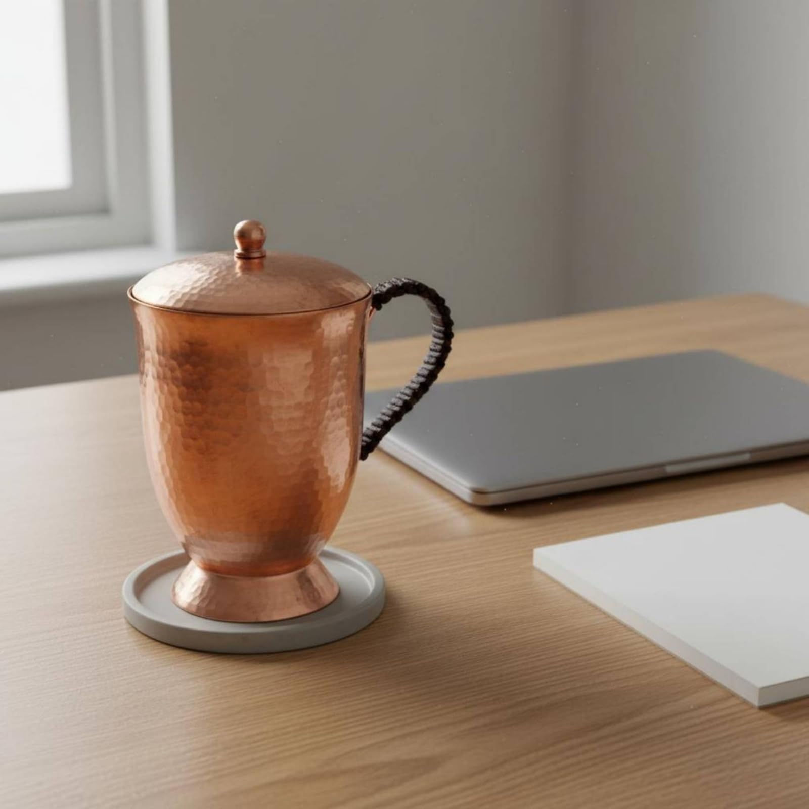 predolo Set di Tazze in Rame Fatto a Mano Tazza in Rame con Manico Food Vasellame per Bar