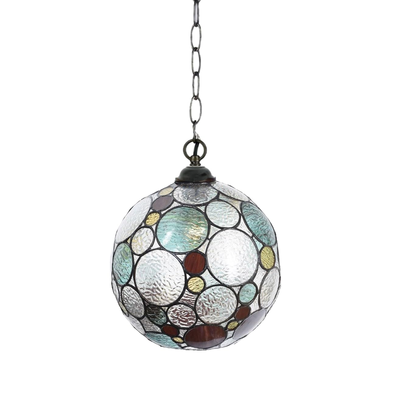 Lampe Suspendue Tiffany d'Exception Endless en Verre Véritable Assemblé à la Main - 3