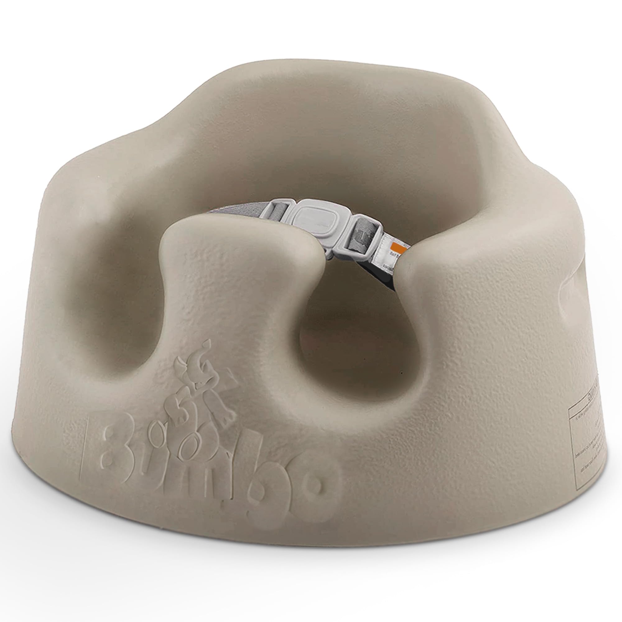 Bumbo Baby Floor Seat, Portable Infant Sit Up Activity and Eating Chair, Taupe “Without the original box”