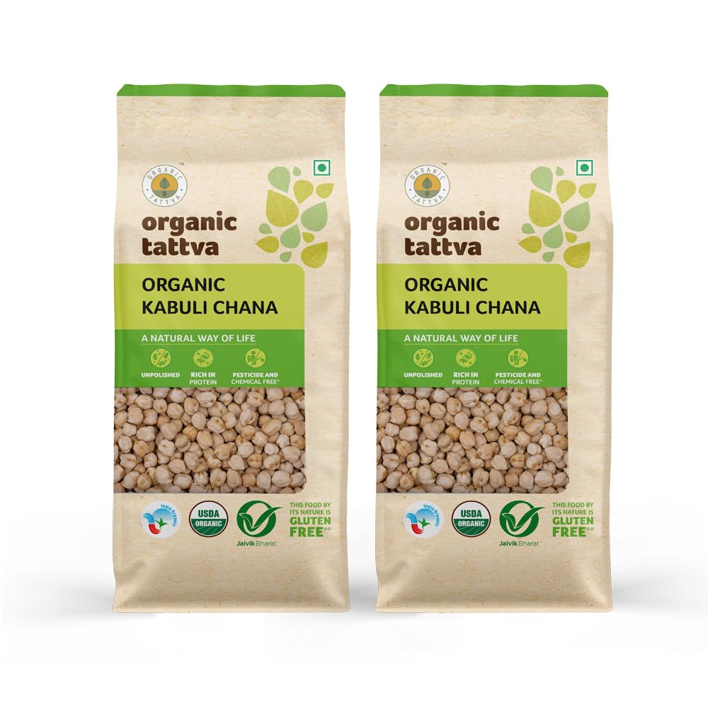 Organic Tattva, Organic Gluten Free and Unpolished Kabuli Chana (Chole) / White Chickpeas, 1Kg (Pack of 2) (B09DGGDQHT) Amazon Price History, Amazon Price Tracker