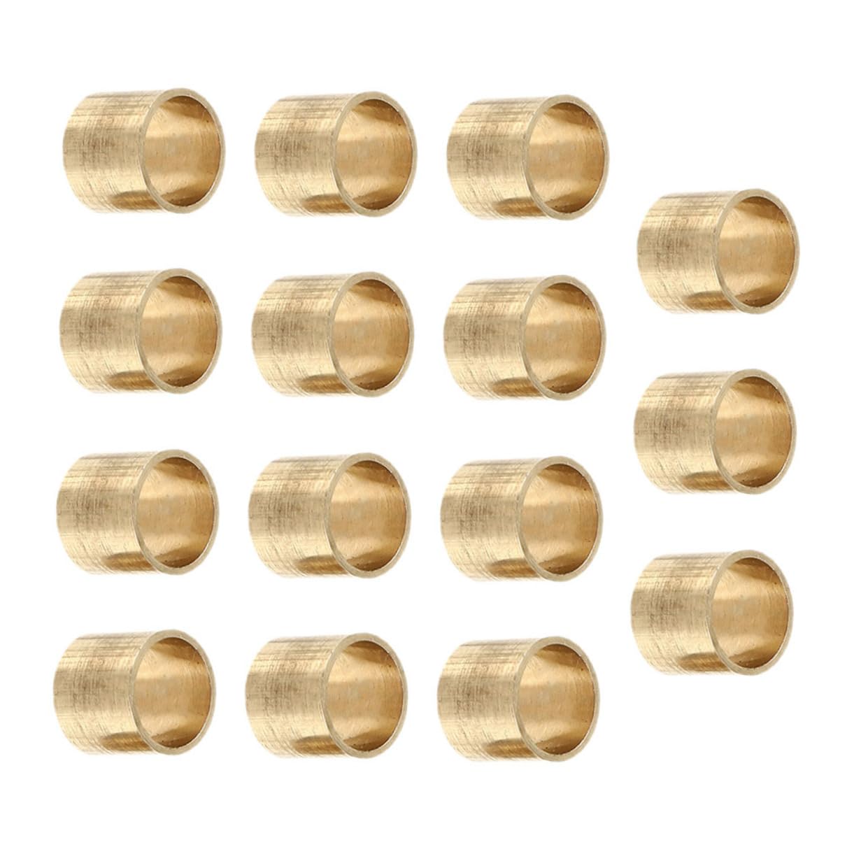 VINTORKY 15Pcs Copper Pool Ferrules Replacement Kit for Billiard Tips Durable Snooker Accessories Lightweight and Compact Design for and Use