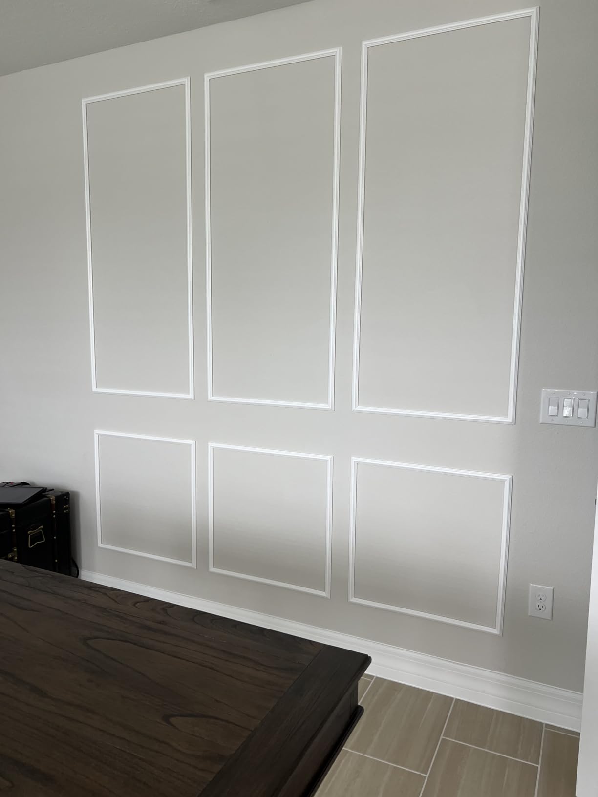 Peel and Stick Wall Molding Kit – Pre-Cut Wainscoting Panels, Set of 3 ...
