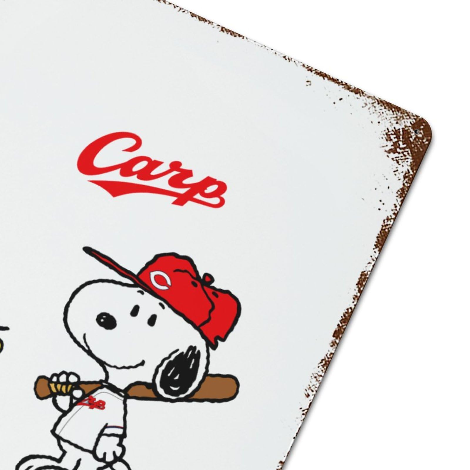 Amazon.co.jp: ブリキ看板 スヌーピー 広島 東洋カープ メタルプレート