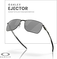 Vista 5 de Oakley Ejector OO4142 - Lentes de sol rectangulares para hombre + correa + paquete con kit de cuidado iWear de diseñador