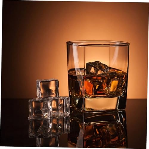 Miniatura 6 de EXCEART 108 piezas de decoración de boda, decoración de baby shower, bloque de hielo acrílico, cubos de hielo transparentes, jarrones para