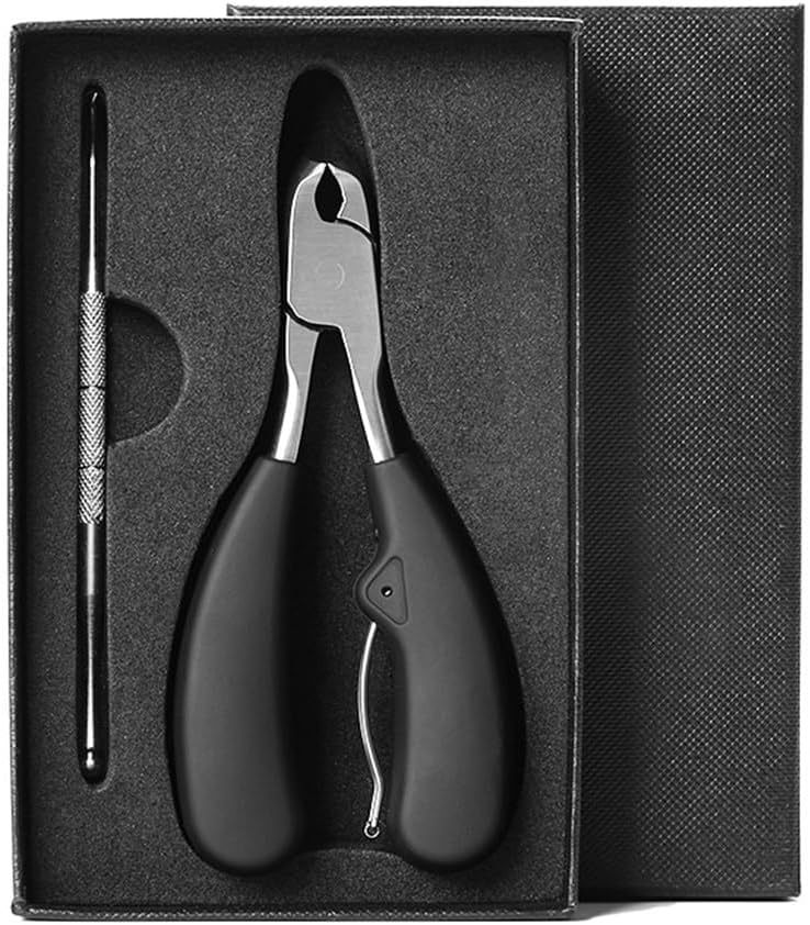 XSDIAQG 爪トリミングツール爪溝タイマイペンチトリミング厚い爪ピンセット爪切りステンレス鋼角質ペンチ