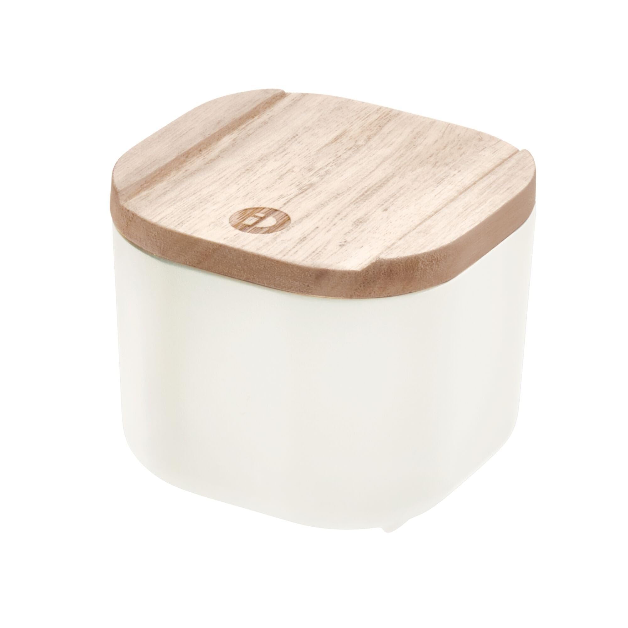 Inter DesignEco Storage Compact Bin, 3.6 x 3.6 x 2.4 inch Size, Coconut