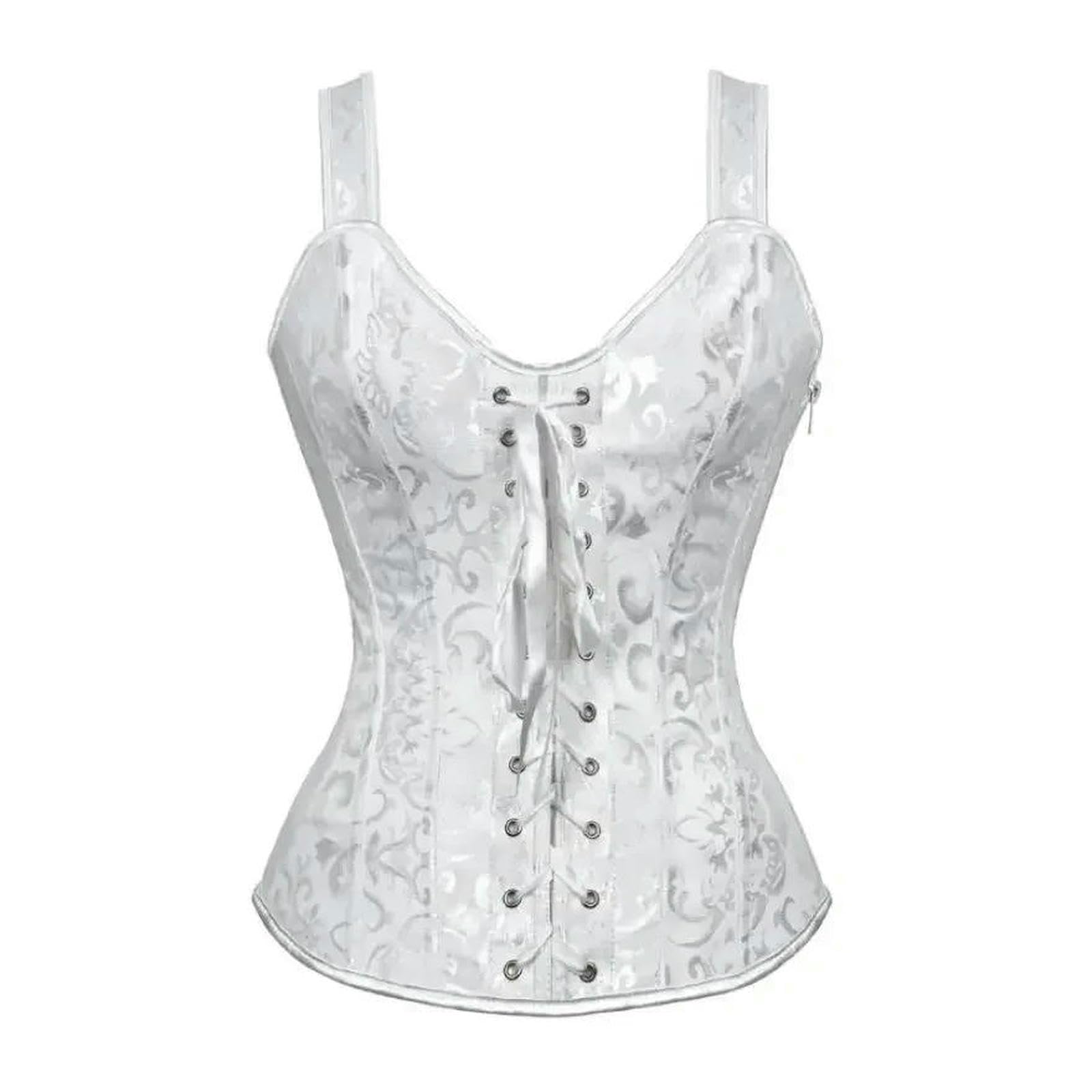 Ceinture amincissante Femme Corsetti Top Gilet Hot Shaper Bustiers Corsetto Burlesque Lingerie Overbust Gotico Abbigliamento Corsage Medievale Donne Nero-black-5xl