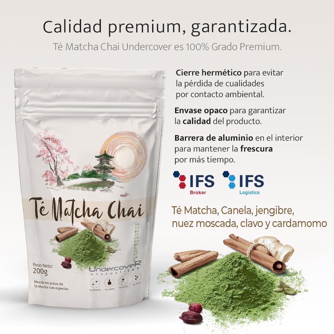 Té Matcha Origen 100% Japón Provincia Kagoshima 200g Grado Premium