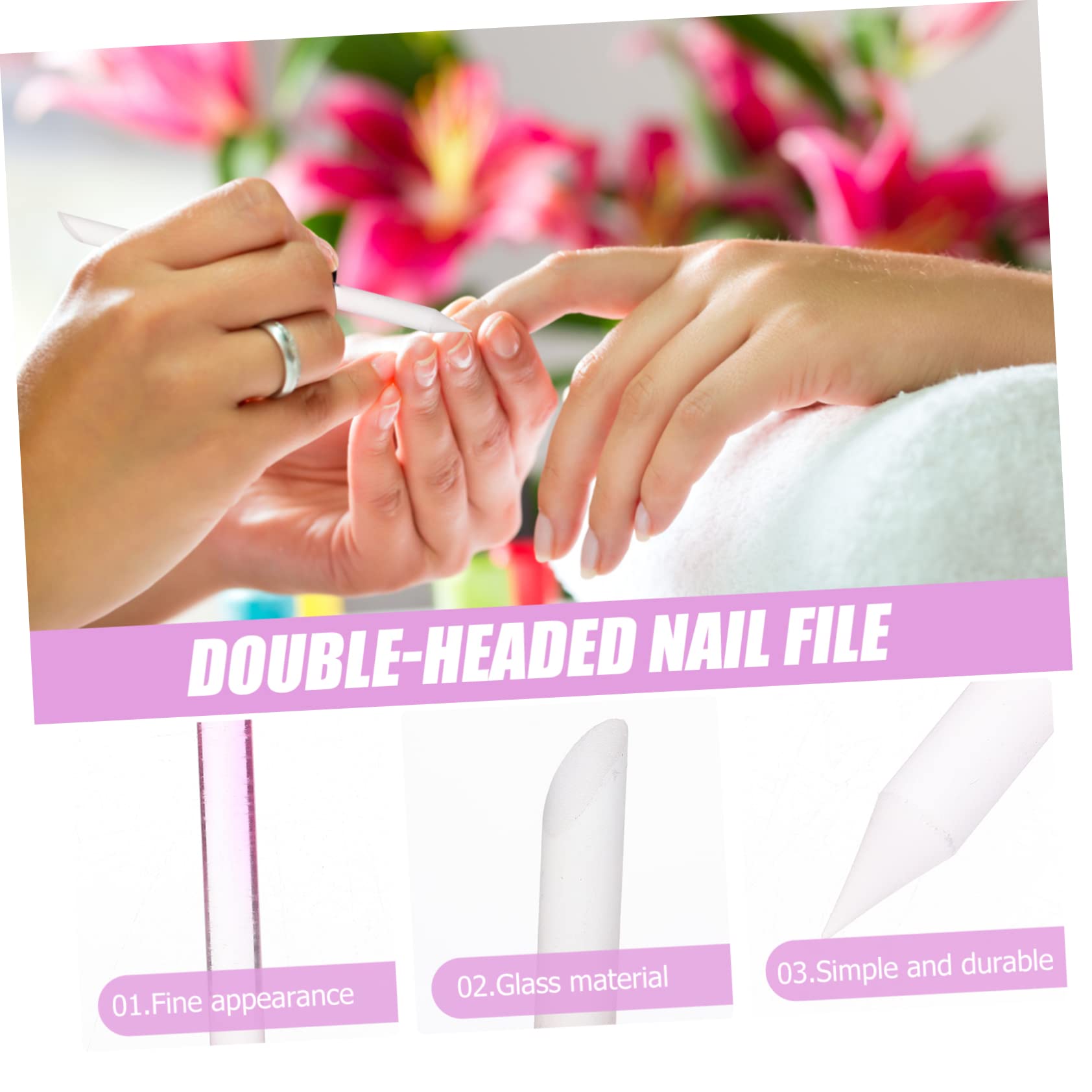 Healeved 15stücke Teiliges Glas-nagelfeilen Für Maniküre Hochwertige Polierfeilen Transparent Für Naturnägel Und Gelnägel Tragbar Und Leicht Zu Verwenden