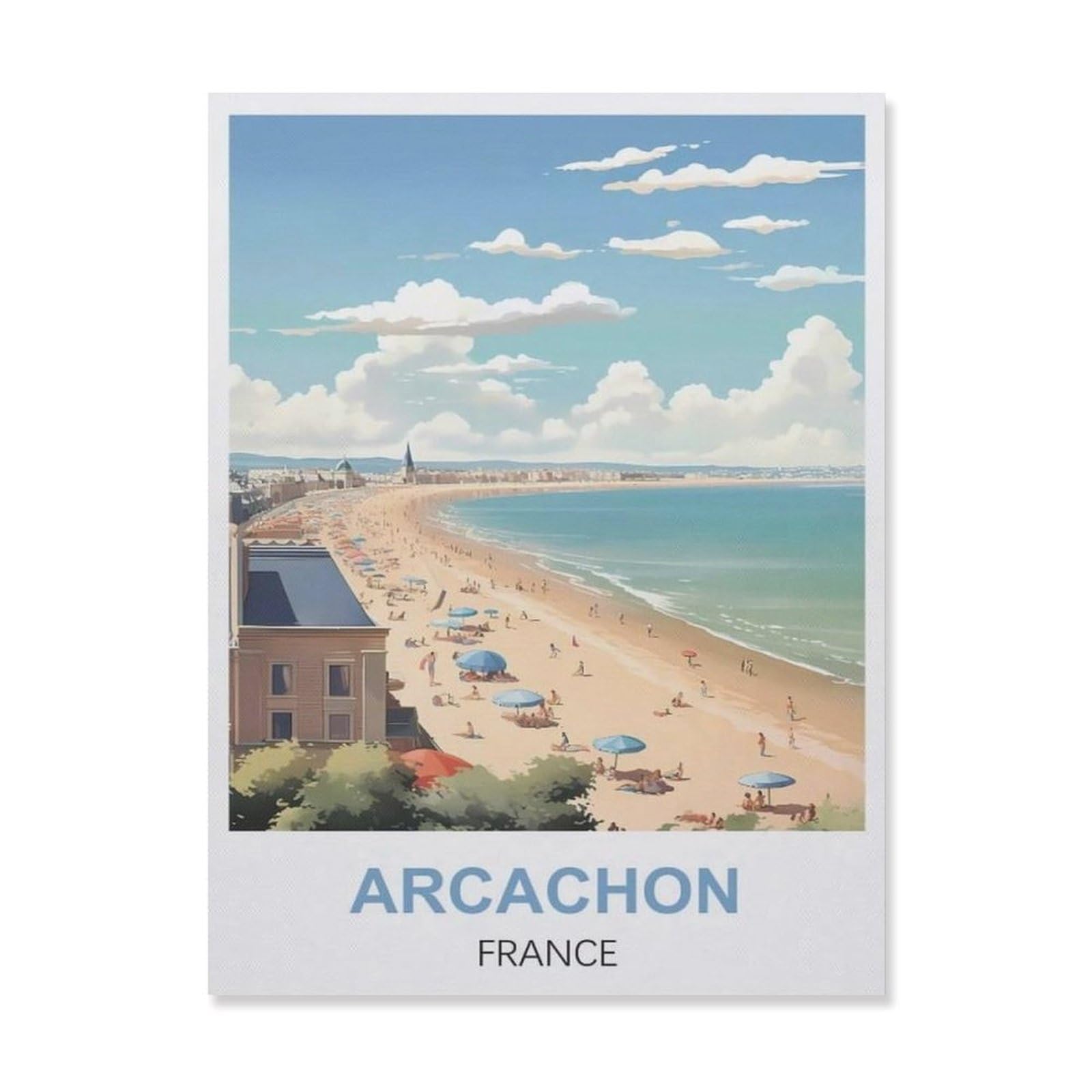 Metal Tin Sign，Arcachon France(20x30cm）