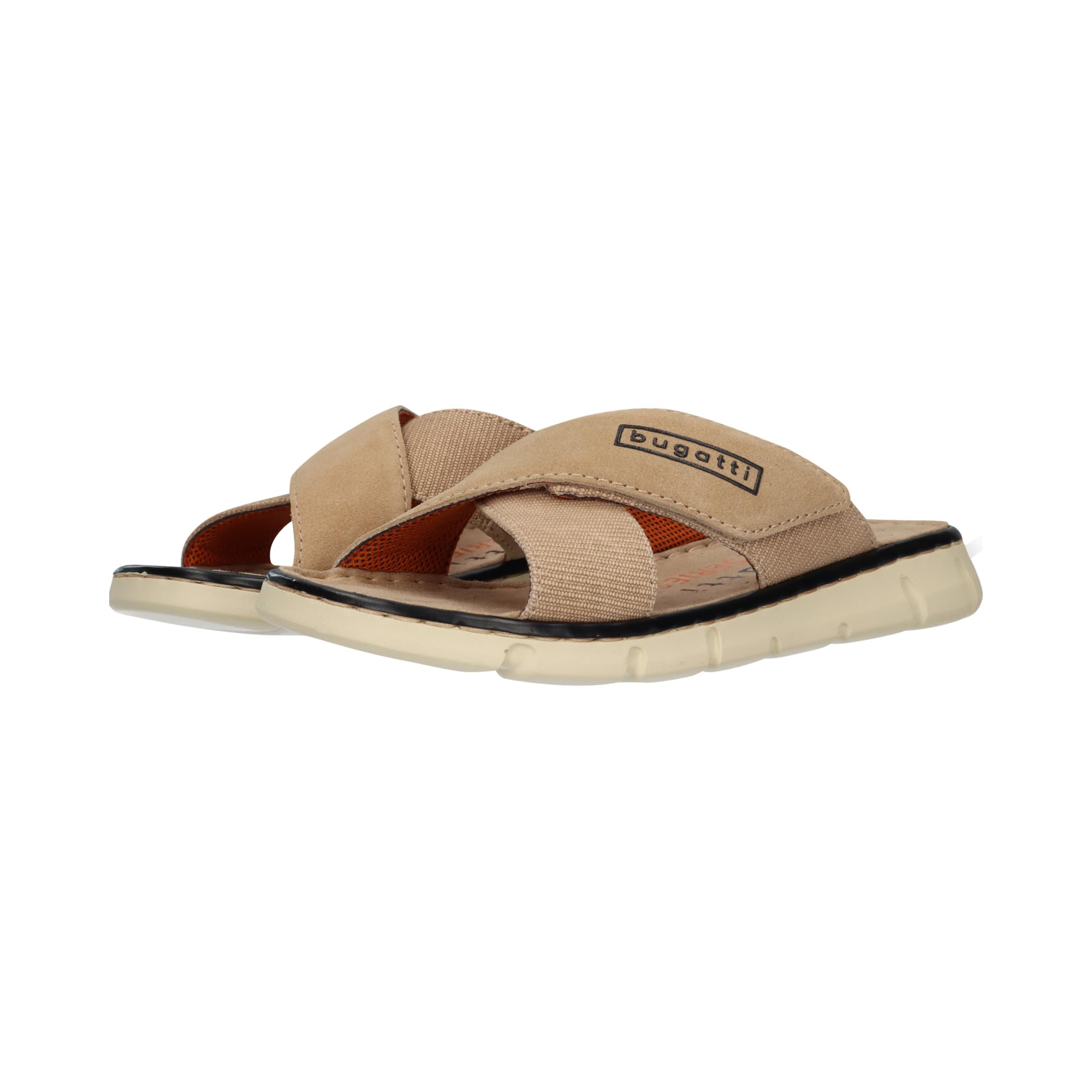 bugatti -Men's Sandals-321-AK085, Beige/Beige, 43