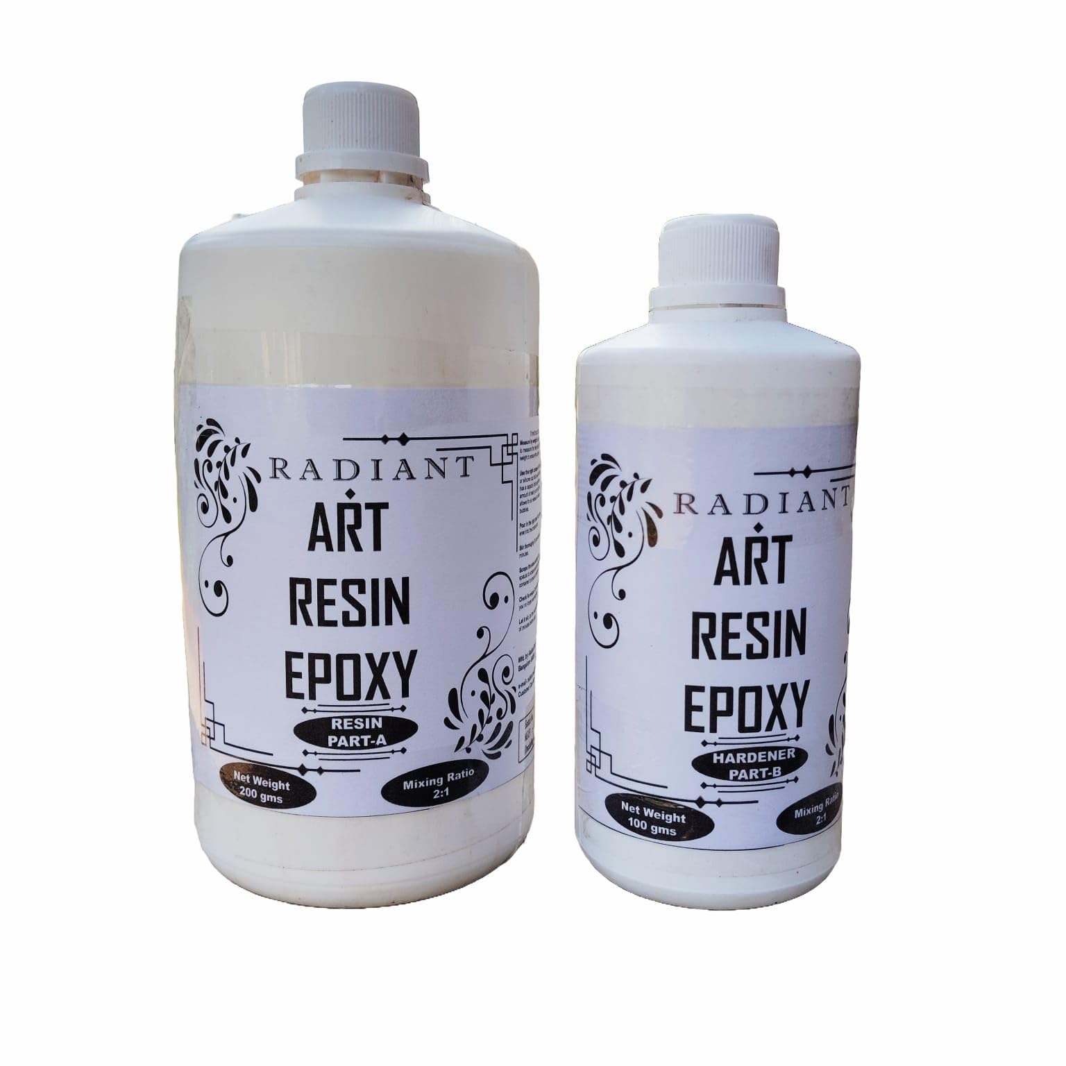 Radiant Crystal Clear Art Resin Epoxy Kit, 300g, 2:1 Ratio, Self Levelling, 24 Hours Hard Dry-image-11