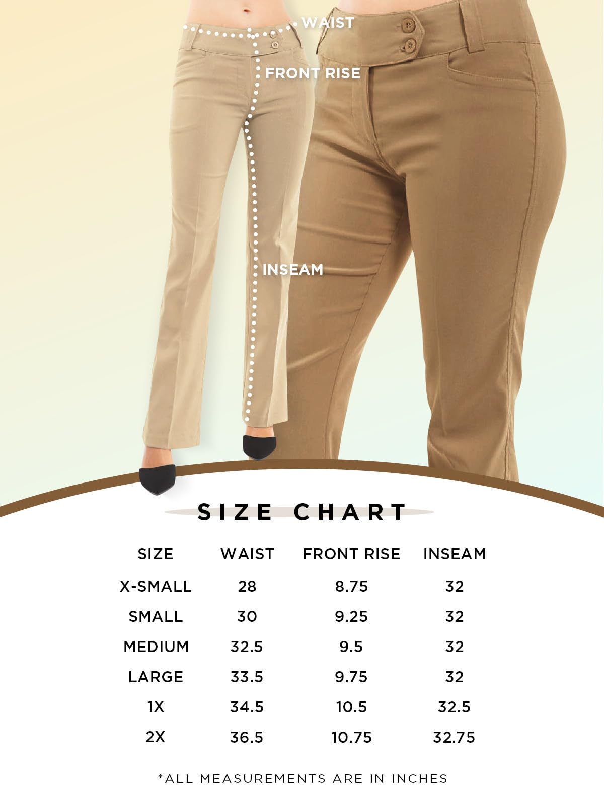 MixMatchy Pantalones de vestir ultra elásticos Lux Comfort con movimiento flexible para mujer, corte de bota, para trabajo, negocios, oficina