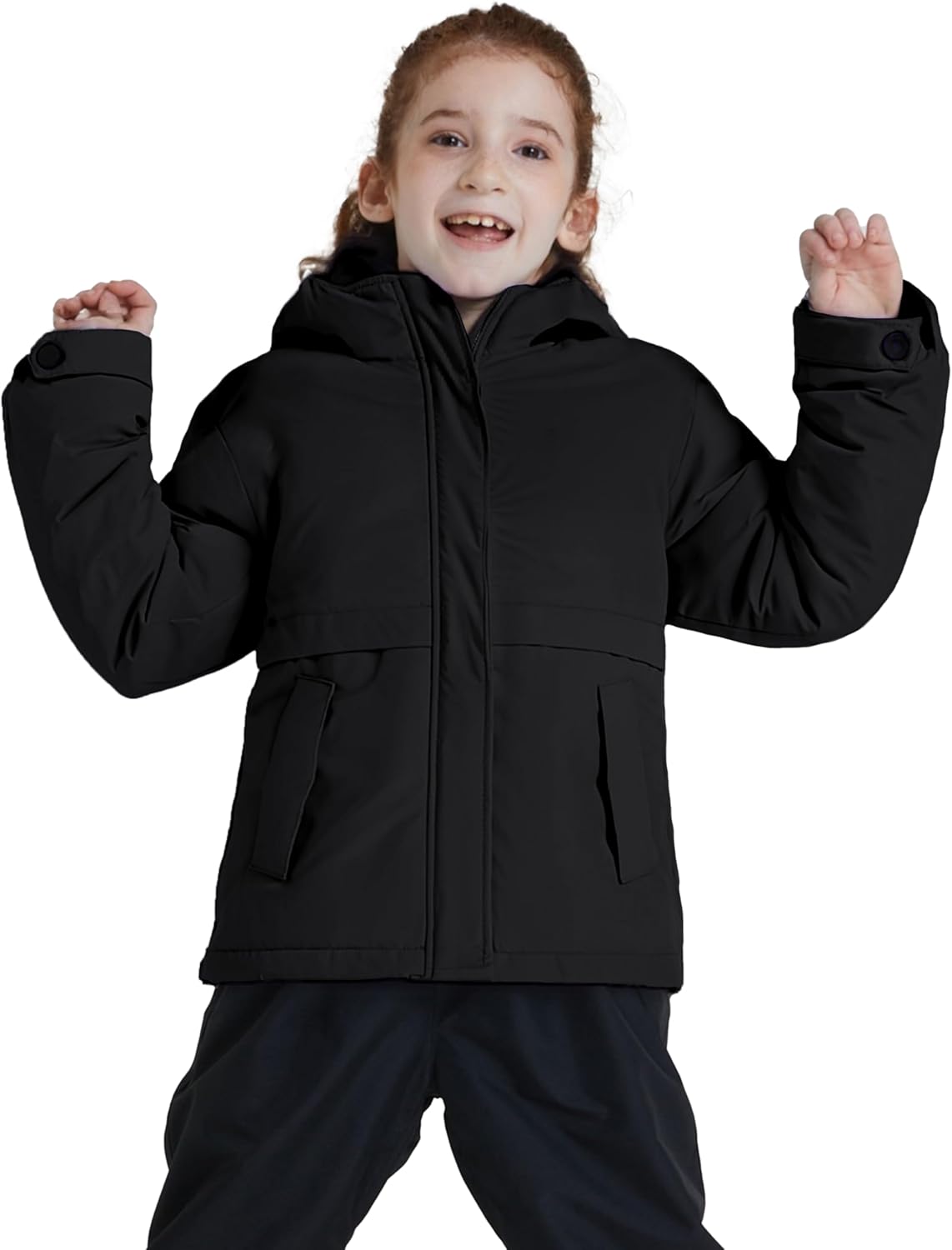 ZSHOW Girls' Waterproof Ski Jacket Warm Winter Coat Thicken Quilted Fleece Lined Parka - Image 2