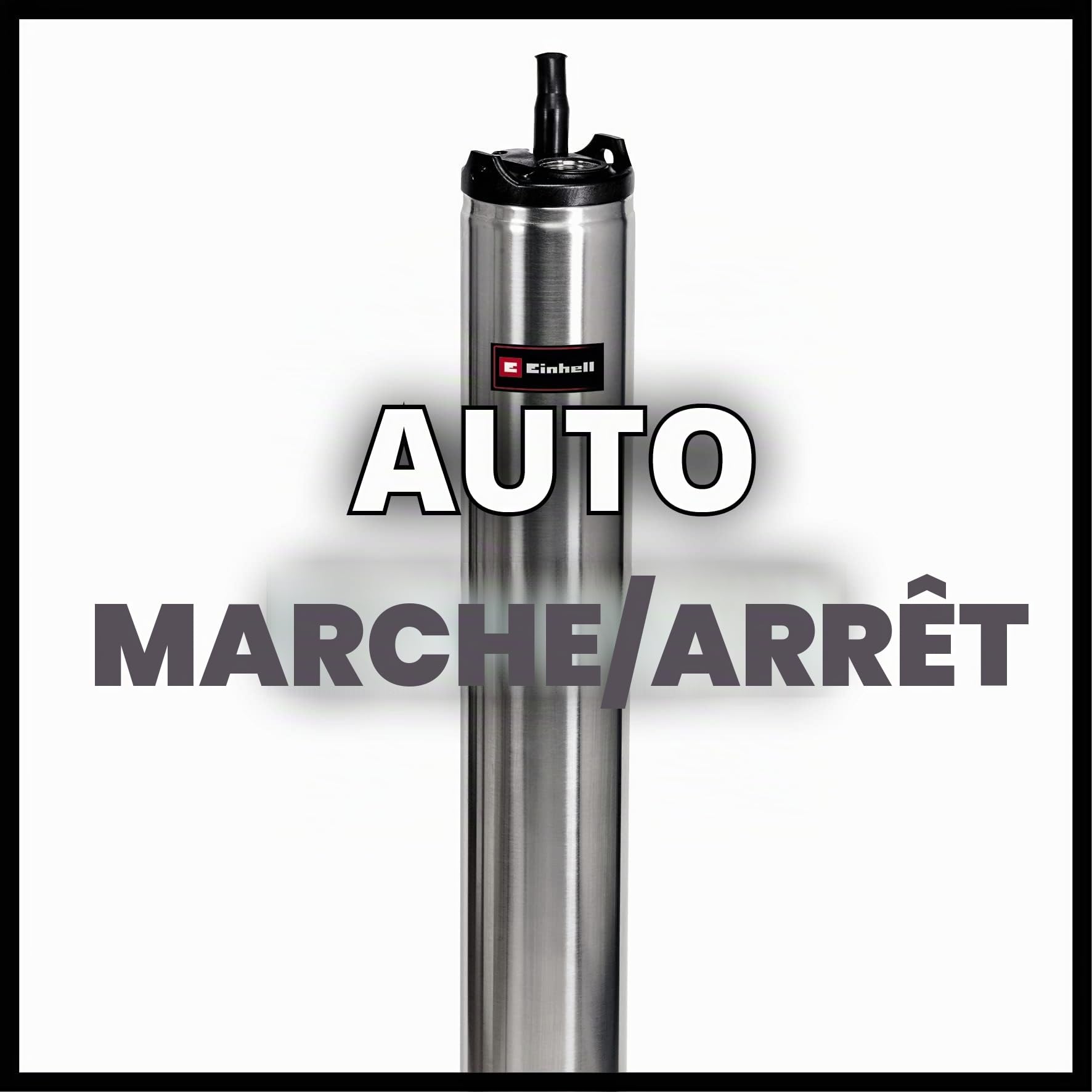Einhell Pompe de forage GE-DW 1155 N-A | 1100 W | débit 6000 l/h | hauteur 55 m | fonction automatique | câble secteur 22 m
