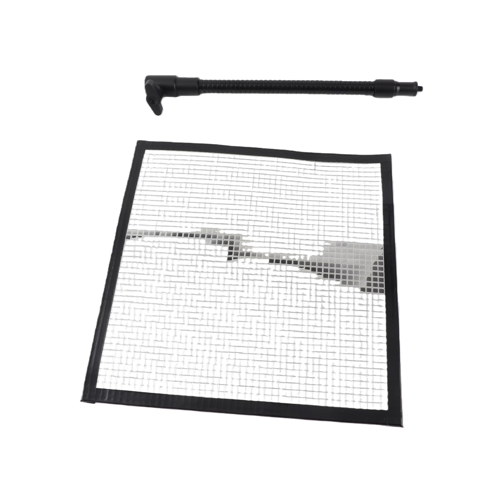 SIXRUN Riflettore di Luce per Flussi Ottici, Pannello a Specchio in Alluminio PC MCPET, 9,4 X 9,4 Pollici con Griglia da 0,2 X 0,2 Pollici, Riflettore Modellante la Luce per Riprese di Prodotti