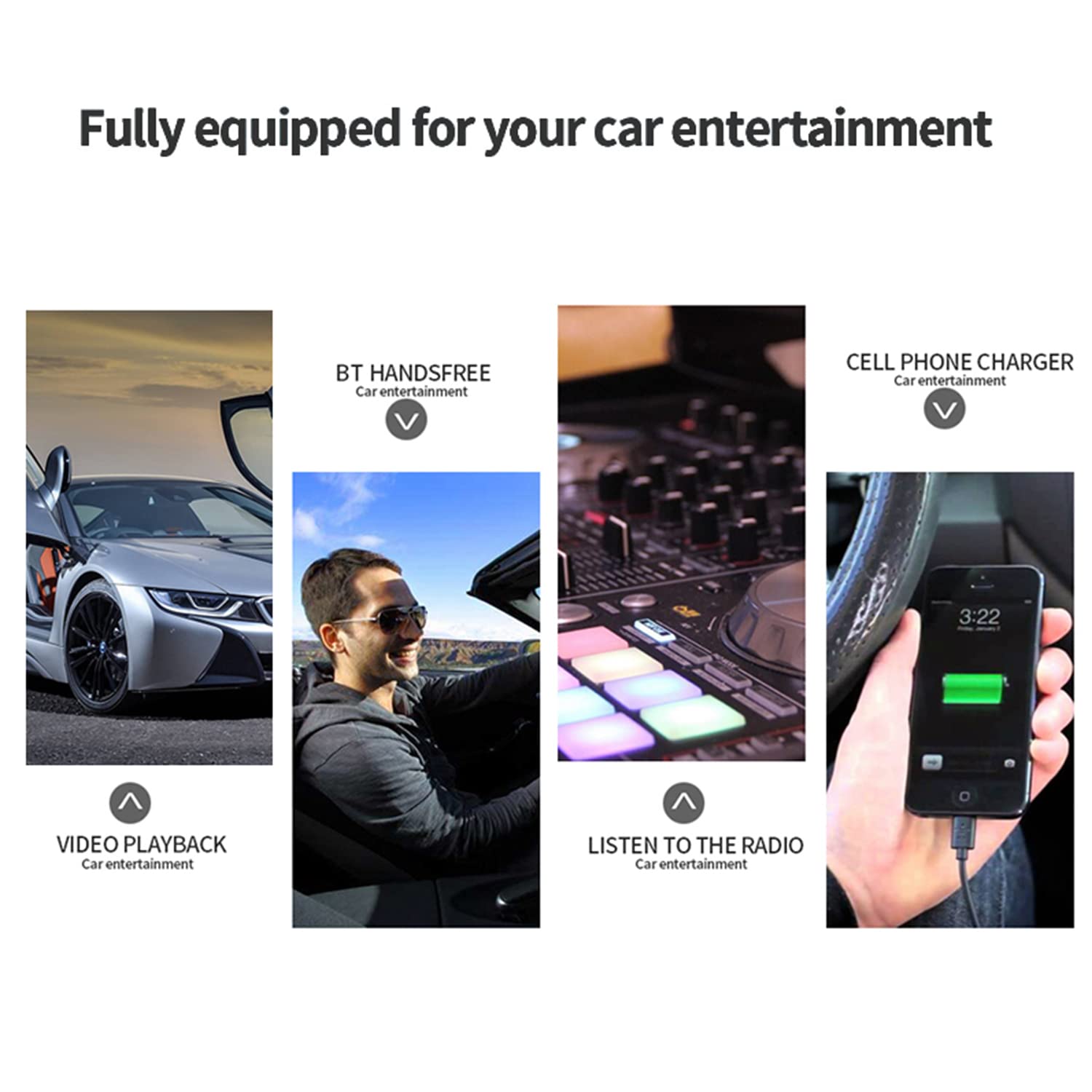Reproductor de Radio para Coche MP3 1 DIN 12V estéreo para Coche con Bluetooth DVD CD Coche Manos Libres Autoradio BT Audio Radio con Mando a Distancia inalámbrico