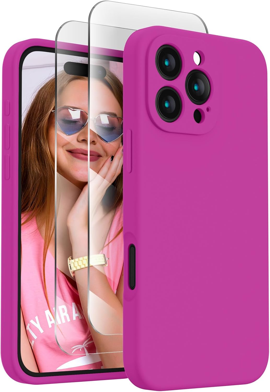 Amazon.com: FireNova Designed for iPhone 16 Pro Max Case, Silicone ...