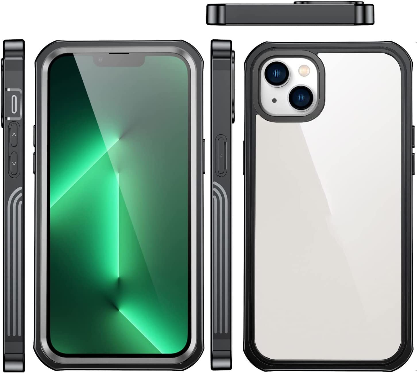 Coque iPhone 14 transparente intégrale 6,1" avec protection d'écran 9H - 8