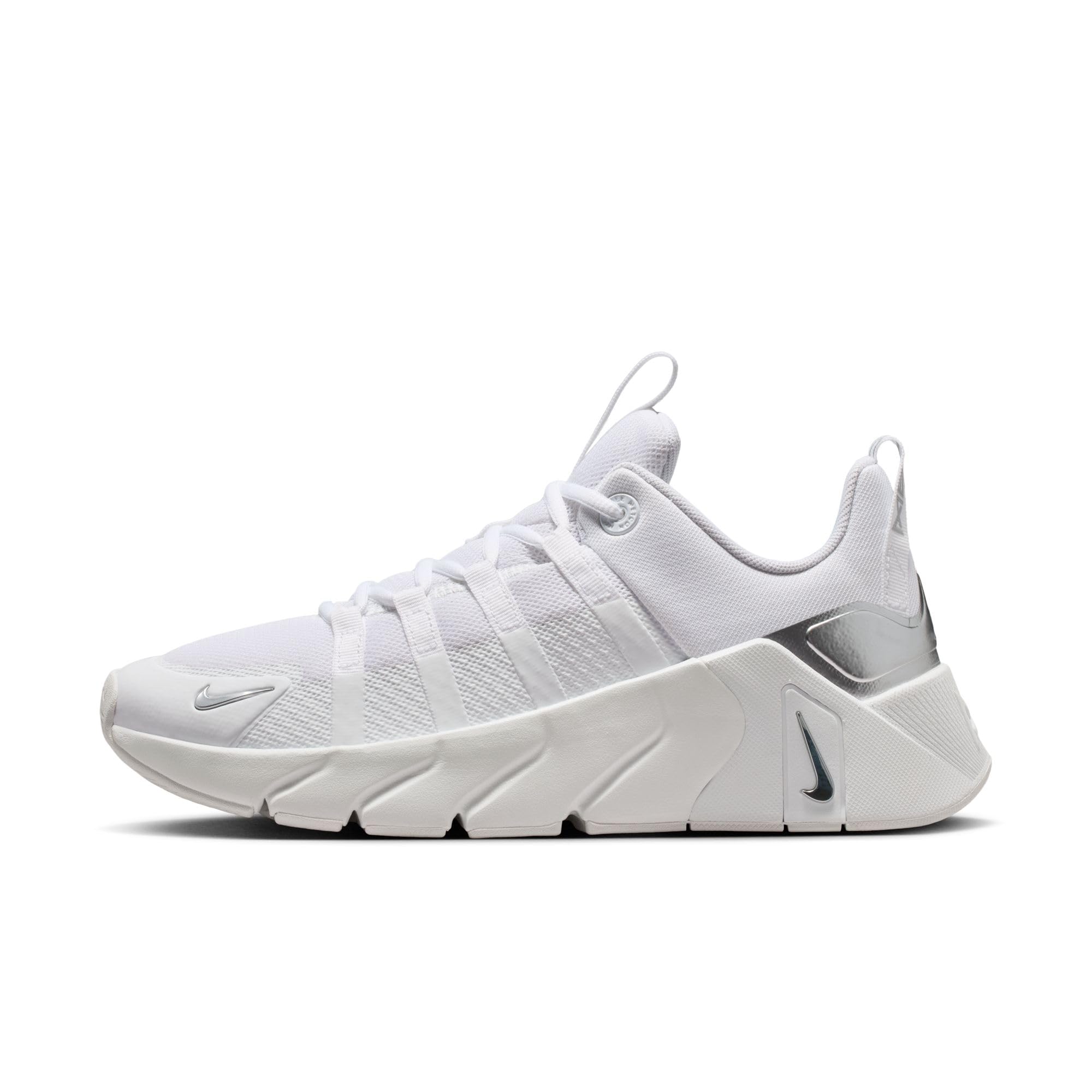 Nike Womens Training Free Metcon 7 Trainers, White/Metallic Silver-White, Size 4, Women