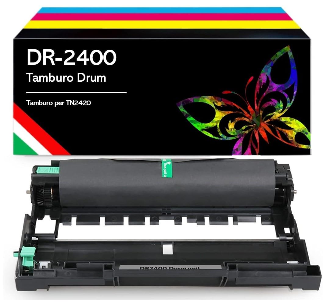 NON CARTUCCIA Tamburo Compatibile DR2400 Drum per Brother MFC-L2710DW HL-L2350DW MFC-L2710DN HL-L2310D DCP-L2530DW MFC-L2750DW DCP-L2510D MFC-L2730DW HL-L2375DW DCP-L2550DN