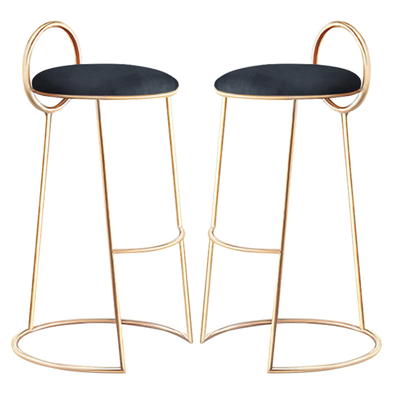 Tabourets de bar en métal lot de 2 pour îlot de cuisine et comptoir industriel intérieur extérieur