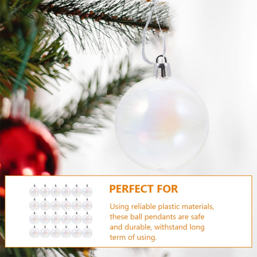 MAGICLULU 24pezzi Palline di Natale Decorative Infrangibili Palle di Plastica Leggera per Albero di Natale Stufa Porta Finestra Feste e Progetti Fai da Te