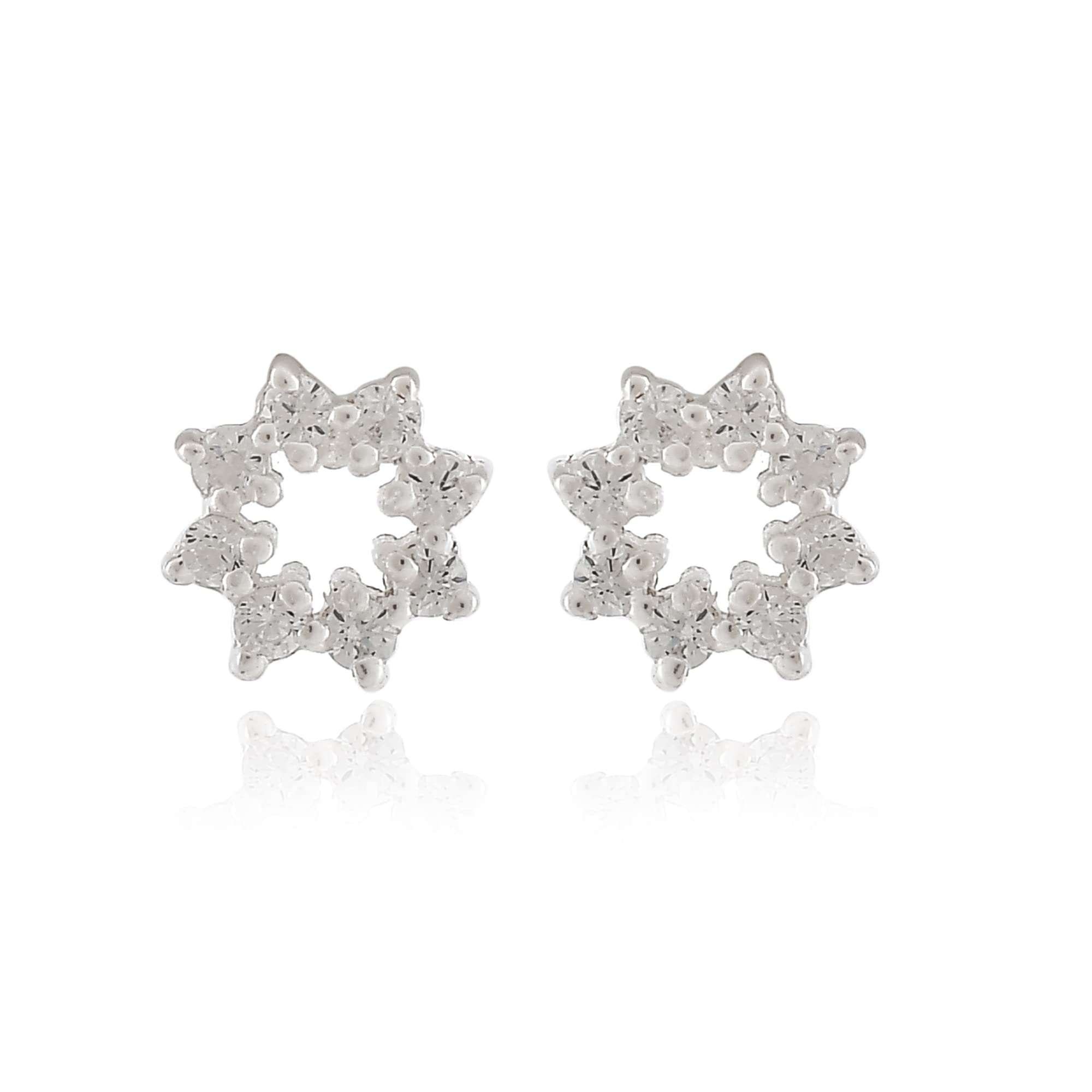 Nemichand Jewels 925 Sterling Silver Cute 8 CZ Diamonds Star Stud Earrings for Women Girls (B09R4P7DPS) Amazon Price History, Amazon Price Tracker