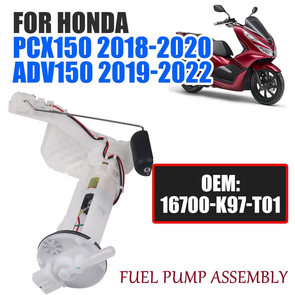 Pompe à Essence Électrique Moto PCX150 - Compatible 16700-K97-T01-M1 - Alimentation Carburant Stable Et Durable