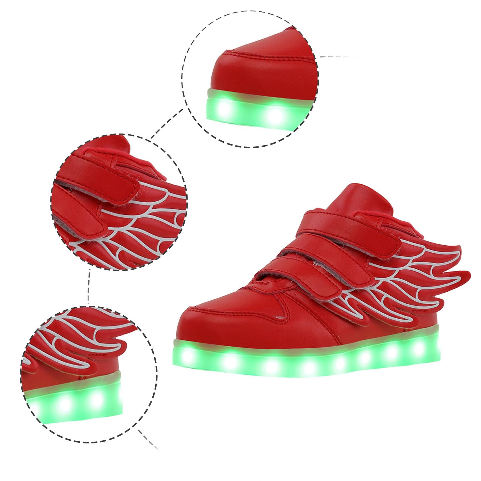 Zapatillas Niña Transpirable Zapatilla Niña Unisex Deporte Luminoso Transpirable Casual con Luz Ligero Suela Blanda Caminar Sneakers Gimnasia Trainers