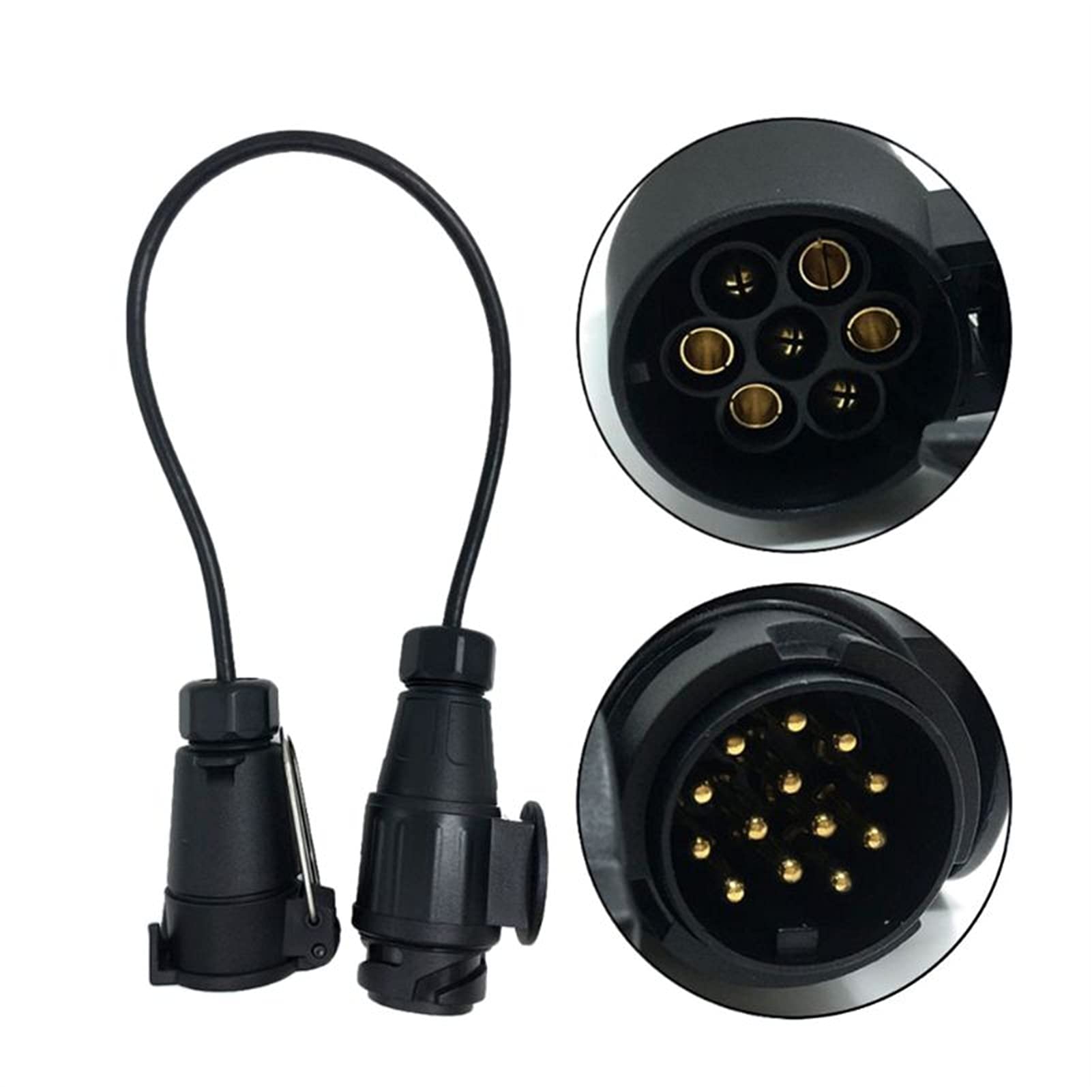 7 PIN do 13 PIN Przyczepa Adapter Converter ołowiu z złączem okablowania kablowego 12 V Gniazdo wtykowe U1JF