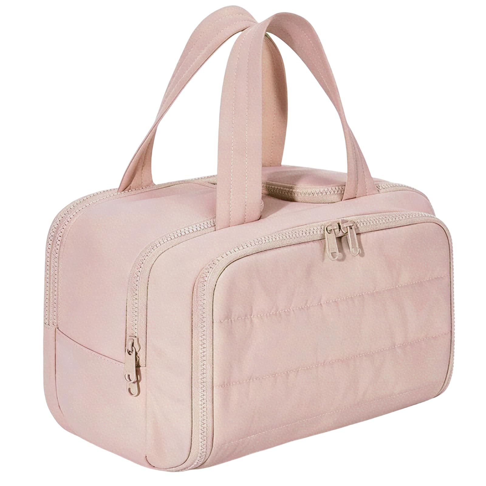 Reise Kulturtasche Damen Große, mit 4 Fächern, Gepolsterte Waschtasche und Auslaufsicherer Reiseorganizer für Kosmetik, Make-up und Pflegeprodukte im Urlaub