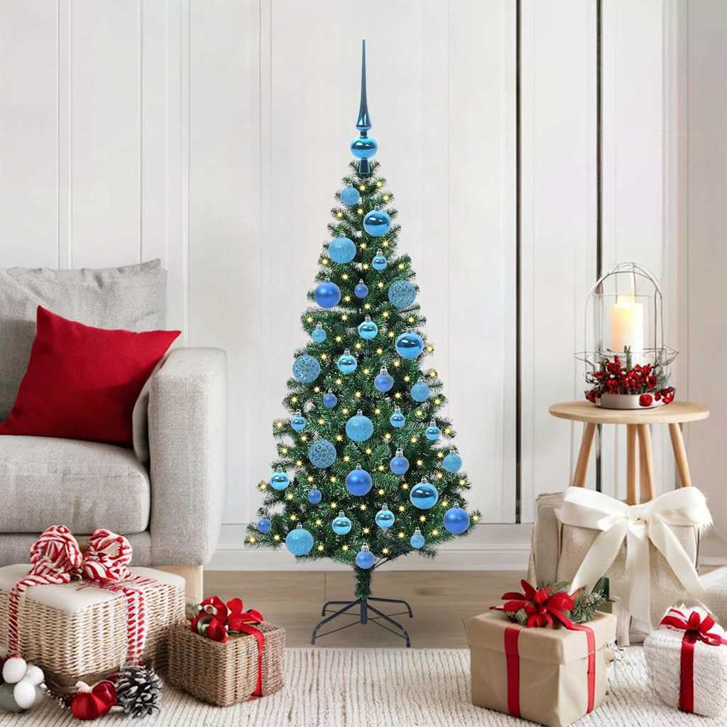 Sapin de Noël artificiel pré-éclairé pour salon et décoration intérieure