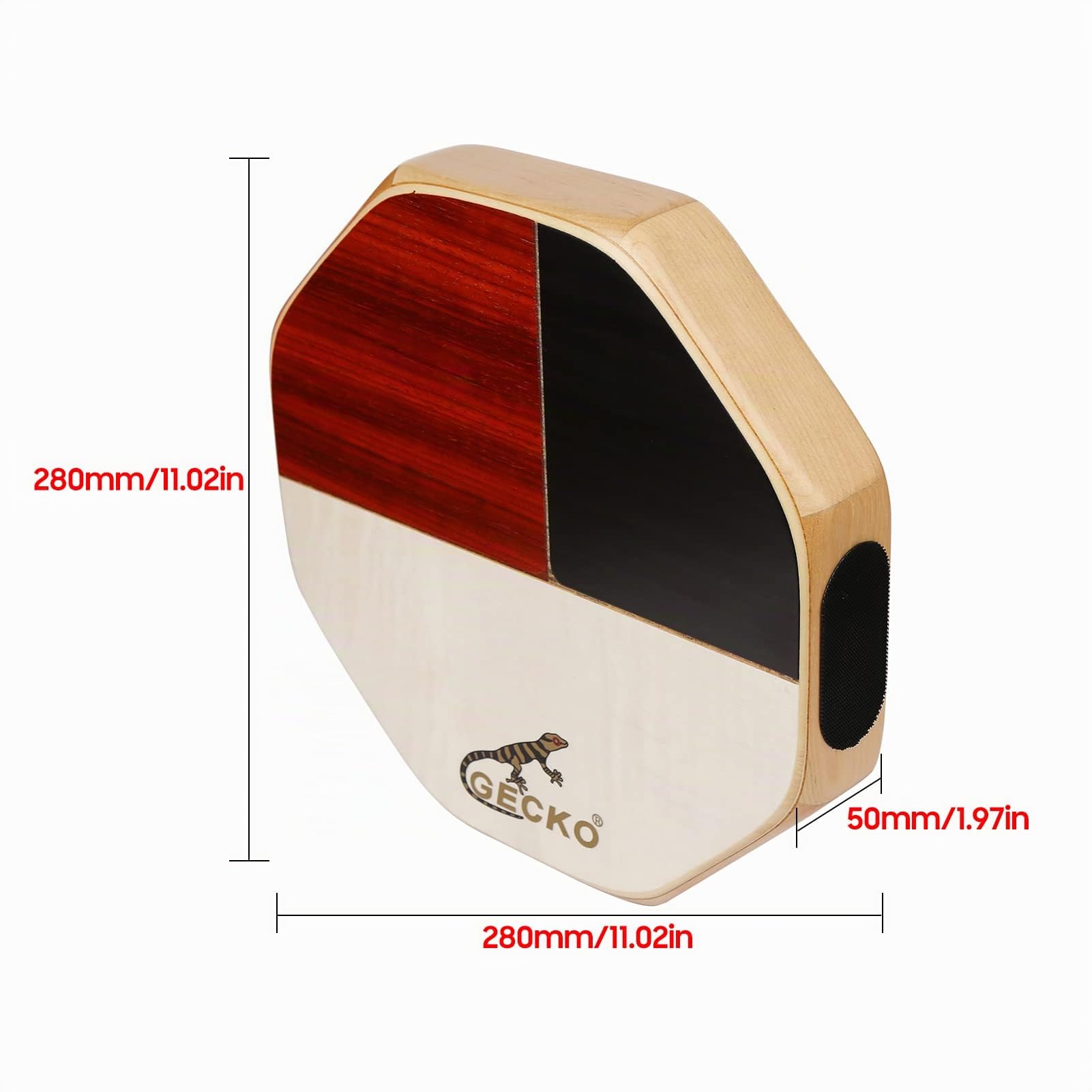 Btuty Cajon Hand Drum Cajon Drum Instrumento de percusión con bolsa de transporte portátil para viajar Camping