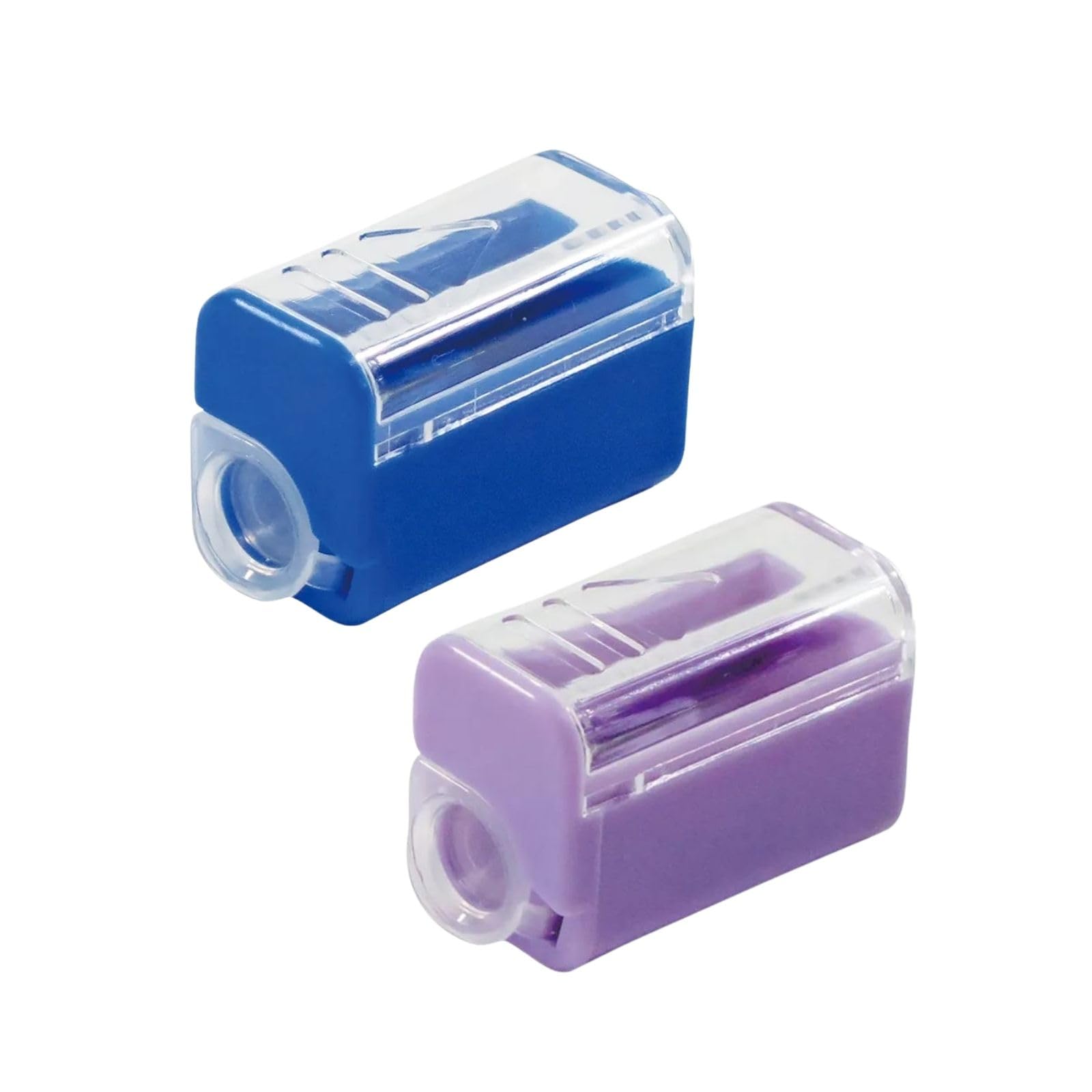 Baby Kay Dual Pencil Sharpener Set—Blue & Purple