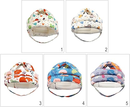 Miniatura 3 de Mersuii Casco para bebés y niños pequeños protector de cabeza de seguridad antigolpes para niños gorro ajustable de seguridad para niños de 0 a 7