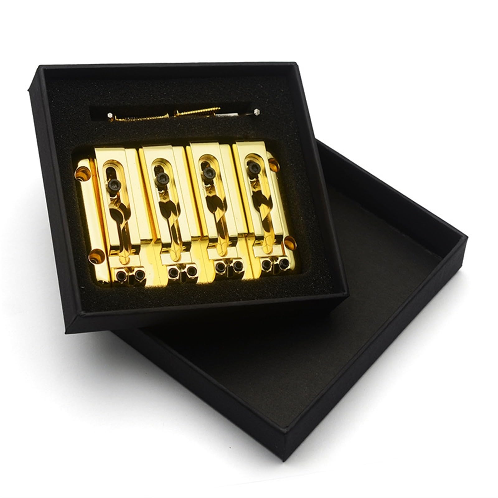 Standard Mostek Gitarowy Bas Elektryczny Z Odłączanym Mostkiem Poprzez Konstrukcję Strunową 20 Mm(Gold)