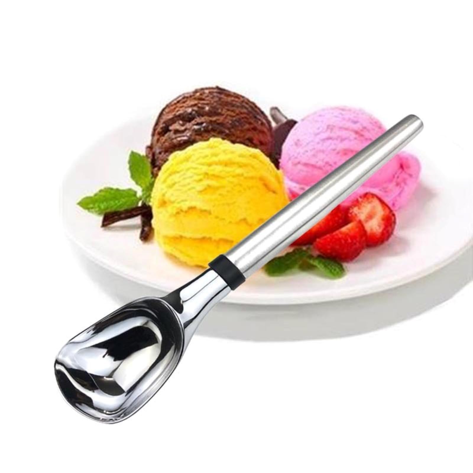 YUYTE Cuillère à Crème Glacée En Acier Inoxydable Avec Déclencheur