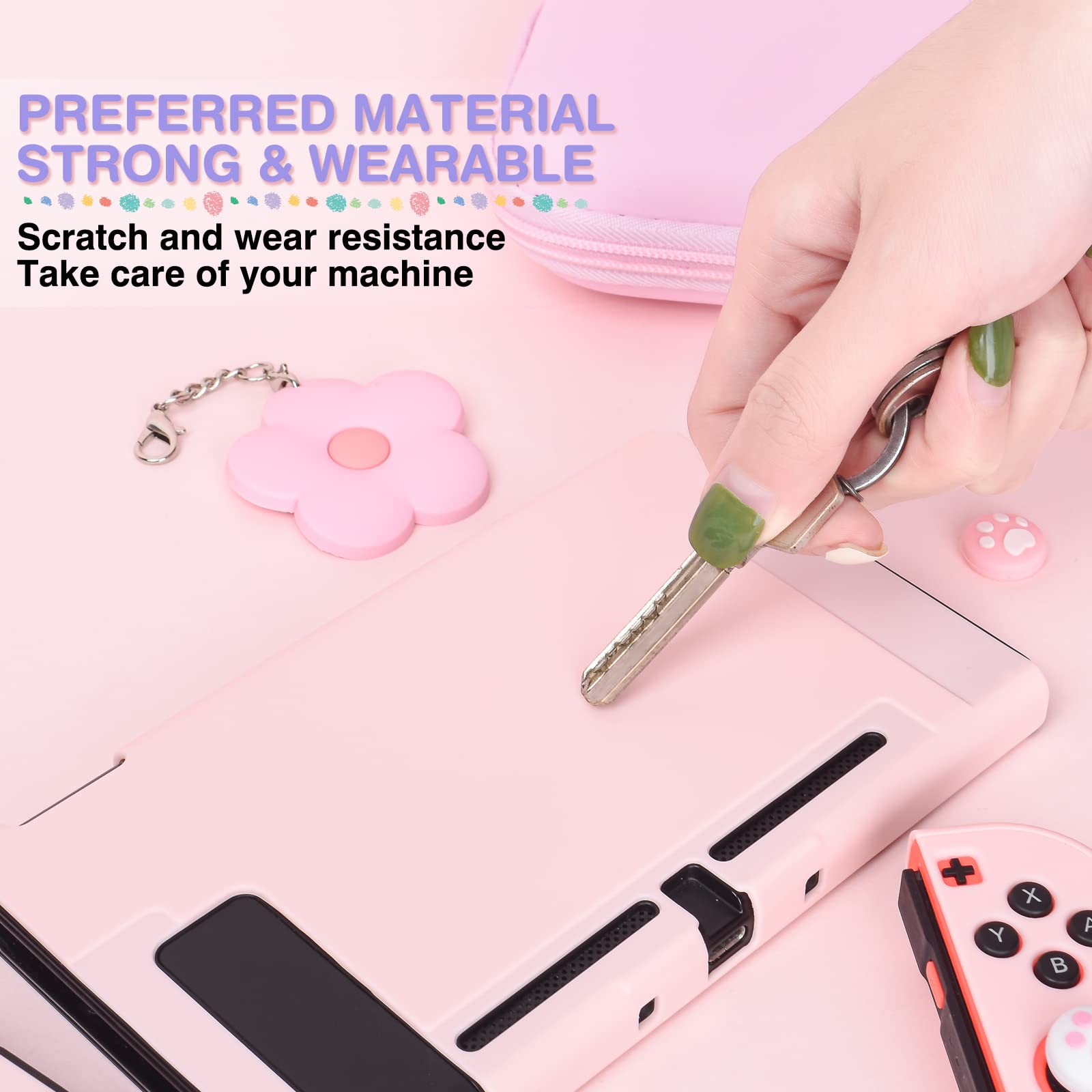 Nintendo Switch Accessories PERFECTSIGHT Kitty Carrying Case For